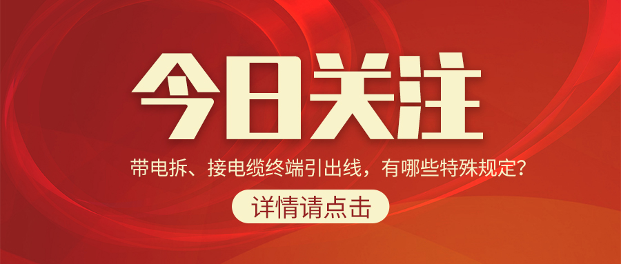 帶電拆、接電纜終端引出線，有哪些特殊規(guī)定？